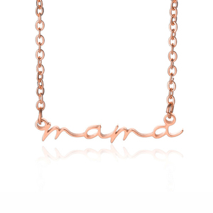 Collier <span class=keywords><strong>Maman</strong></span> en Or 18 carats délicat, collier MAMA en acier inoxydable imperméable, bijoux pour la fête des mères, <span class=keywords><strong>cadeau</strong></span> pour <span class=keywords><strong>maman</strong></span> - Product Image 3