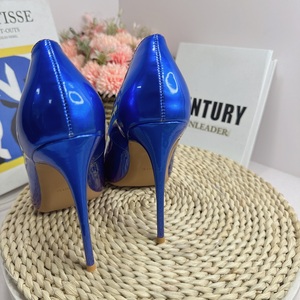 Chaussures à bout pointu pour femmes, dégradé rouge et noir, 8CM 10CM 12CM, taille 34-46, élégantes escarpins à talons aiguilles pour robe de soirée, talons hauts sexy - Product Image 3
