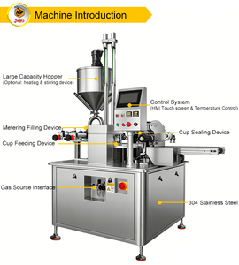 Macchina Automatica per Riempimento e Sigillatura di Coppette Monouso da 2oz per Condimenti, Salse e Salse Piccanti - Product Image 3