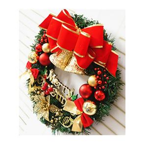 Couronne de Noël en promotion, couronne artificielle de fleurs de Noël, couronne d'automne pour la décoration de porte - Product Image 5