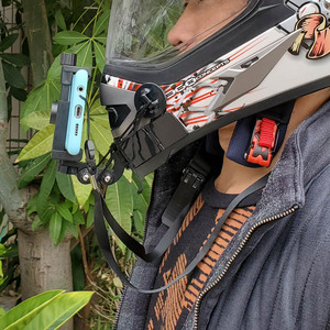 Soporte de barbilla para casco para cámaras GoPro 13 12 11/Insta360 ACE/DJI Action, accesorios ajustables POV para motocicleta y teléfono - Product Image 4