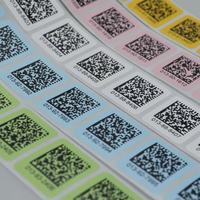 Individuell Bedruckte UV-Beschichtete PVC Wasserdichte Etiketten Aufkleber mit Variablen Daten Seriennummern Barcodes QR-Codes Matrizen