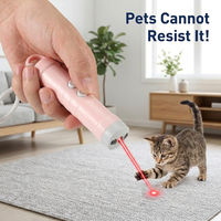 Mainan Elektronik 3-in-1 Pet Dot Chaser yang Ditingkatkan, Bahan ABS Solid Ramah Lingkungan untuk Anjing & Kucing