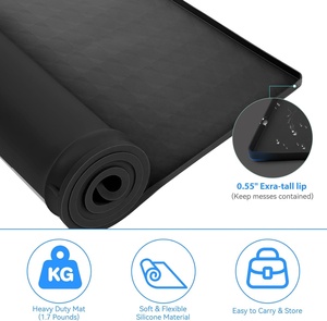 <b>Silicone</b> Rubber Dryer Washer Covers Non-Slip Heavy Duty <b>Waterproof</b> Top Protector Mat Pad <b>Silicone</b> Washer and Dryer Covers - Product Image 3