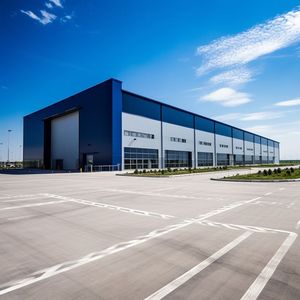 Almacén de Estructura de Acero Prefabricado de Ensamblaje Rápido SUNRISE para Construcción de Edificios de Almacenamiento Industrial y Comercial - Product Image 1
