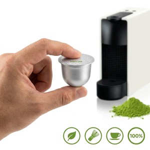 Capsules de Matcha Première Récolte Qualité Cérémoniale 7A Compatibles avec Machine à Café Broyé Traditionnellement à la Pierre Prix de Gros OEM - Product Image 3