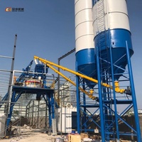 Centrale à béton entièrement automatique HZS35 avec système d'alimentation par trémie et pesage de haute précision pour la production de béton prêt à l'emploi à petite échelle