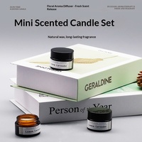 Nouvel ensemble d'échantillons de bougies parfumées miniatures pour aromathérapie, bougies cylindriques en cire de soja faites à la main, sans fumée, haut de gamme, pour la maison