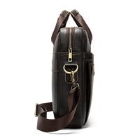 SCHLATUM – Sacoche de bureau en cuir de vache véritable de qualité supérieure, grande, faite à la main, rétro, bandoulière, pour ordinateur portable, classique, vintage, avec fermeture éclair