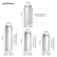 Bouteille rectangulaire en aluminium de qualité alimentaire hermétique à large ouverture pour capsules, vitamines, huile de poisson - Pot à pilules avec couvercle en plastique à vis - Vente en gros