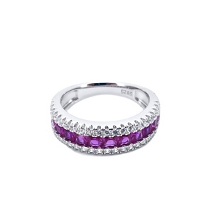 Bague en rubis de laboratoire haut de gamme de niche - Product Image 3