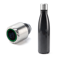 Bouteille intelligente à double paroi en acier inoxydable 304, bouteille d'eau sous vide avec affichage de la température LED