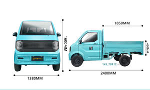 Camioneta Eléctrica Mini-Pickup 2025 en Oferta, Vehículo Europeo de 4 Ruedas y 2 Asientos con Caja de Carga - Product Image 2