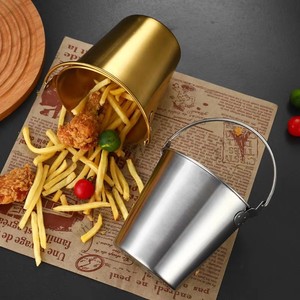 Seau à glace en acier inoxydable 304 avec poignée Seau à collation créative Classique À la mode mini seau à <span class=keywords><strong>champagne</strong></span> polyvalent portable - Product Image 6