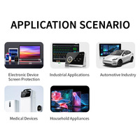 Film de protection d'écran en PET transparent optique ultra-fin imperméable en silicone de qualité 5H Grade AAA à 3 couches pour mobile