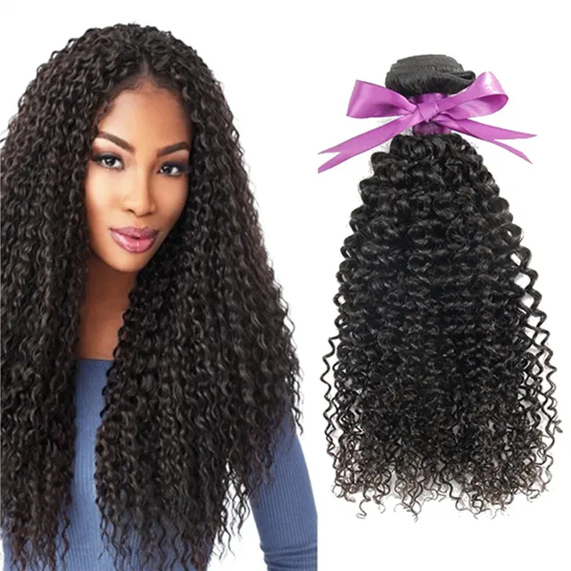 100% cheap Brazilian virgin human hair vendor kinky curly hair extensions bundle cuticle aligned human hair
