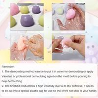 Gel crémeux super doux et moelleux effet boue 1:1 500g+500g Caoutchouc de silicone liquide pour moulage de squishies Taba Patte de chat Cadeau