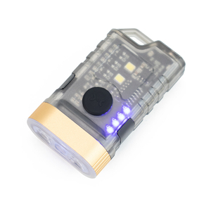 Lampe de poche LED puissante et Portable EDC, Mini porte-clés, torche Zoom Rechargeable, longue portée, lanterne de Camping en plein air avec magnétique  39