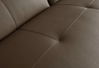 Ensemble de canapés de salon de luxe minimaliste italien haut de gamme en cuir véritable inclinable et modulable pour appartement/maison