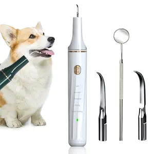 Dog Ultrasonic Tooth Cleaner Plaque Remover Teeth Dental Scaler Cleaning Kit For Pets