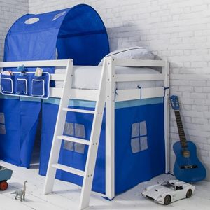 <span class=keywords><strong>Lit</strong></span> superposé en bois massif pour <span class=keywords><strong>garçon</strong></span>, <span class=keywords><strong>lit</strong></span> pour enfants avec échelle et toboggan et <span class=keywords><strong>tente</strong></span> <span class=keywords><strong>de</strong></span> fées bleues pour enfants - Product Image 3