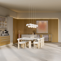 Panneau mural en bois de chêne clair à grain apparent - Revêtement décoratif linéaire minimaliste