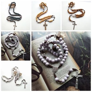 ST Benedict huy chương tay làm thắt nút dây kinh Mân Côi Tôn Giáo Vòng cổ cho nam giới và phụ nữ - Product Image 2