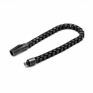 Yunnique-pulsera con cadena de motocicleta estilo punk europeo americano, joyería unisex de acero y titanio negro - Product Image 2