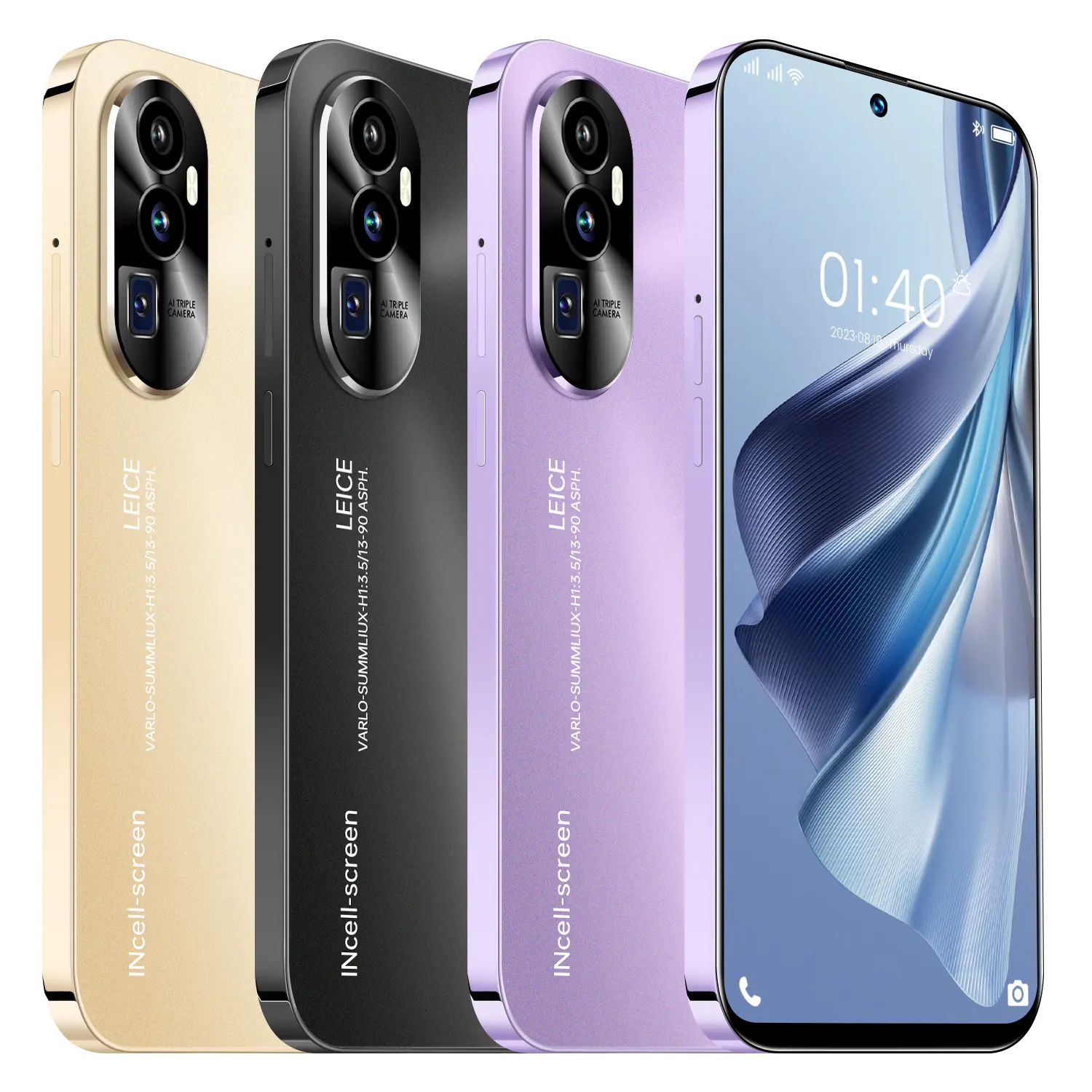 Reno10 Pro + 8GB + 256GB 테크노 카폰 스마트폰 5G 50 + 108MP 카메라 7.3 "빠른 충전 7800mAh Android 13 휴대 전화