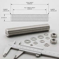 ASTM A320 B8 Stainless Steel Thread Rod | Refinery Oil Gas Industry