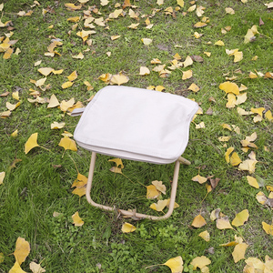 Portable Foldable <strong>Metal</strong> Garden <strong>Chair</strong> Small Outdoor Camping Style for <strong>Fishing</strong> Picnic Subway Train Artifact Consumer Electronics