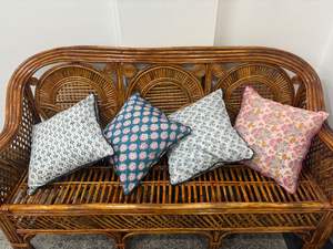 Funda de Almohada Premium 2026 Hecha a Mano con Estampado de Bloques, Cojín Boho de Algodón Hecho a Mano con Ribete, Fundas Decorativas para Almohadas - Product Image 2