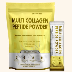 Complemento Alimentaire Puro Sin Sabor Bovino Hidrolizado Colágeno Tripéptido Colágeno Péptido Polvo en Sobres - Product Image 1