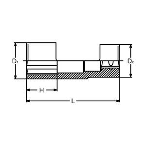 KOKEN-Inyector diésel de enchufe profundo poligonal de 1/2 '', motor diésel EAN 4991644078059, - Product Image 2