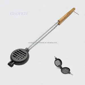 Long Handle Campfire Sandwich Maker Hinge type camp pie iron cookerJaffle Iron