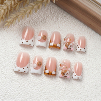 Faux ongles en acrylique PMMA faits à la main, courbes 3D, couvrance totale, légers et réutilisables