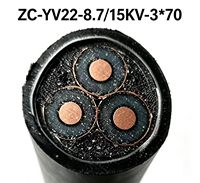 Kabel MV Berpelindung Tahan Api ZC-YJV22-8.7/15kV 3*70ee