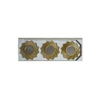 Ensemble de 3 miroirs muraux ronds vintage en treillis creux, miroirs décoratifs en métal pour chambre à coucher, entrée, mur de fond, vente en gros usine