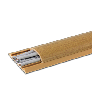 Copertura del cavo del cavo della parete del grano del <span class=keywords><strong>legno</strong></span> del PVC canalina del cablaggio del Pvc canalina del cavo del pavimento dell'arco del Pvc - Product Image 5