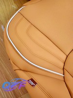 Housse de siège en cuir motif diamant pour Toyota RV4/Highlander/Sequoia/FJ Cruiser/Land Cruiser Camry/Corolla/Avalon/Yaris
