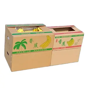 Custom Logo Corrugated Packaging Fruit Boxes Apples Shipping Mailing Packaging Paper Carton Orange 12 Cardboard Boxes For Fruit