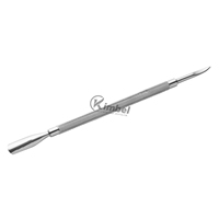 Pousse-cuticules professionnel en acier inoxydable de qualité supérieure pour ongles incarnés, outil de soin esthétique, étiquette personnalisée, 17 cm