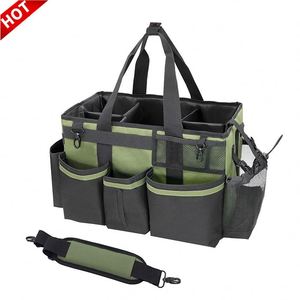 Sac de rangement multifonctionnel en tissu polyester 2026 pour outils et fournitures de nettoyage, sac fourre-tout portable - Product Image 1