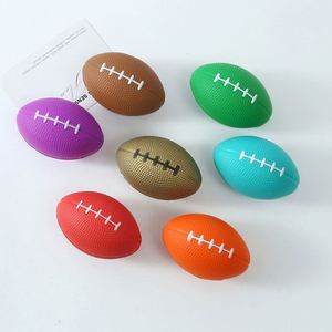 Ballon de rugby en mousse PU imprimé avec logo personnalisé, anti-stress, football américain, cadeaux promotionnels pour enfants - Product Image 1