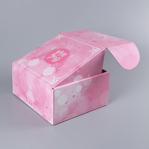 Carton d'expédition en carton ondulé kraft plat, marqué sur le côté avec des numéros personnalisés et des symboles de manutention, pour l'exportation de panneaux muraux - Product Image 5