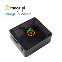 Papan Orange Pi Zero 2 dengan Cangkang Transparan ABS Hitam, Aksesori Elektronik yang Tidak Dapat Menampung Papan Ekspansi di Dalamnya, Buatan China