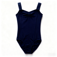 Justaucorps de ballet pour filles en coton noir justaucorps d'entraînement pour enfants avec robe tutu vente en gros
