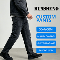 Pantalon slim tendance pour homme, coupe droite, jean fin d'été, tissu denim, style décontracté OEM, jean skinny style hip hop