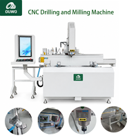 Machine de fabrication de profilés en aluminium pour portes et fenêtres OUWO CNC 1200 mm, perçage et fraisage de profilés en aluminium pour les fabricants de fenêtres