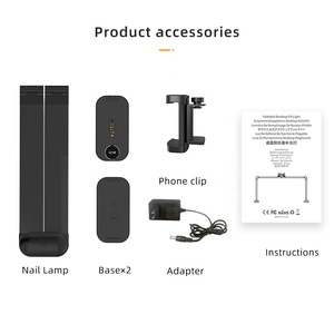 Led Half Moon Nail Đèn bàn ánh sáng cho Lash phần mở rộng móng tay nghệ thuật hình xăm điện thoại Clip có thể điều chỉnh nhiệt độ màu và độ sáng - Product Image 6